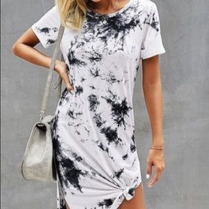 NEW Tie Dyes so fly black and white dress